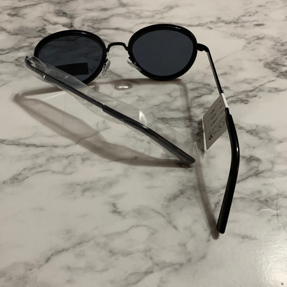 Joe's Jeans Black Round Metal Sunglasses NWT - Picture 4 of 6